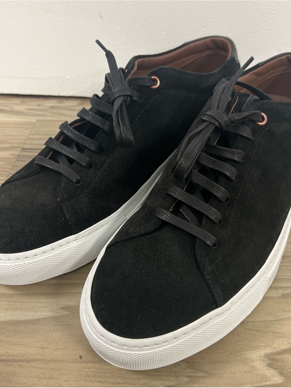 Good Man Brand Shoes Edge Lo Top Suede Casual Sneaker Black Men’s Size 12 NWOB